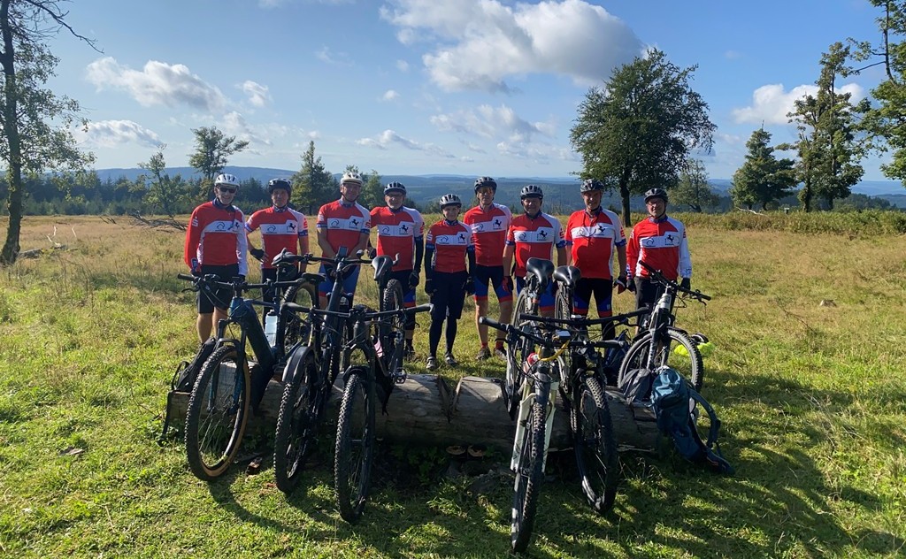 Die Mountainbikegruppe auf Tour 2023